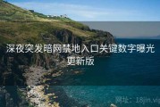 深夜突发暗网禁地入口关键数字曝光更新版