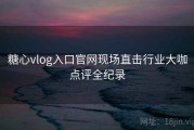糖心vlog入口官网现场直击行业大咖点评全纪录